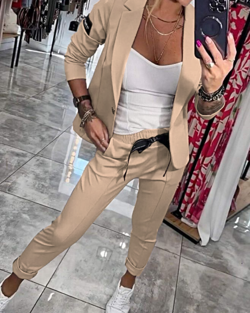 Malou | Ensemble blazer élégant et jogger