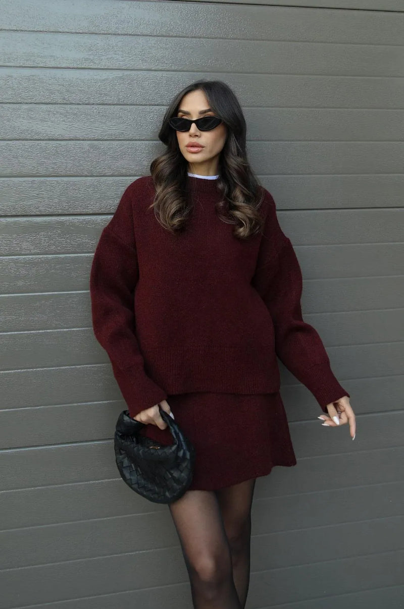 NEVA™ - Ensemble 2 pièces (Pull + Jupe)
