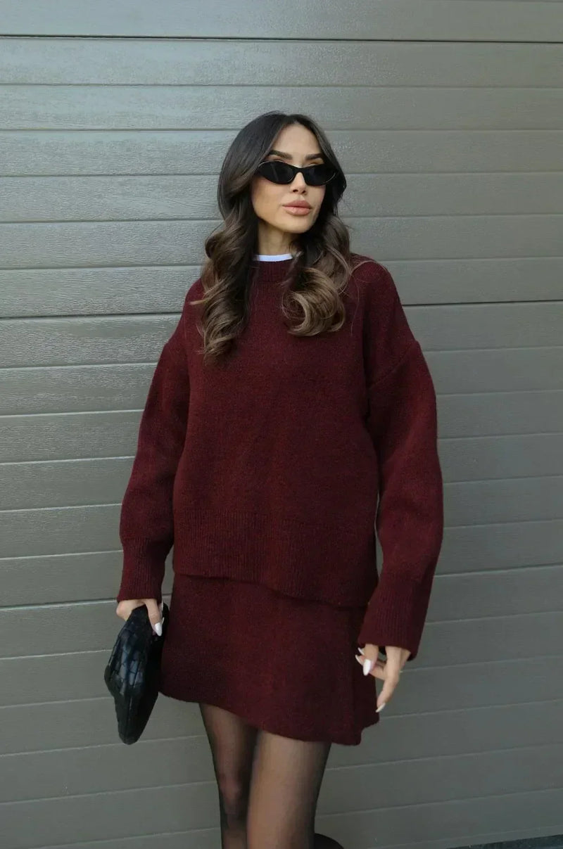 NEVA™ - Ensemble 2 pièces (Pull + Jupe)