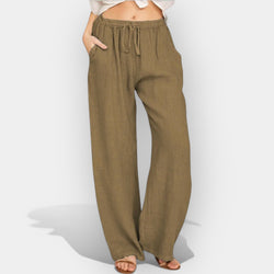Pantalon en lin aéré