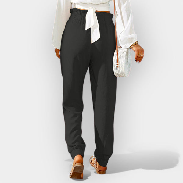 Pantalon taille haute pour femmes