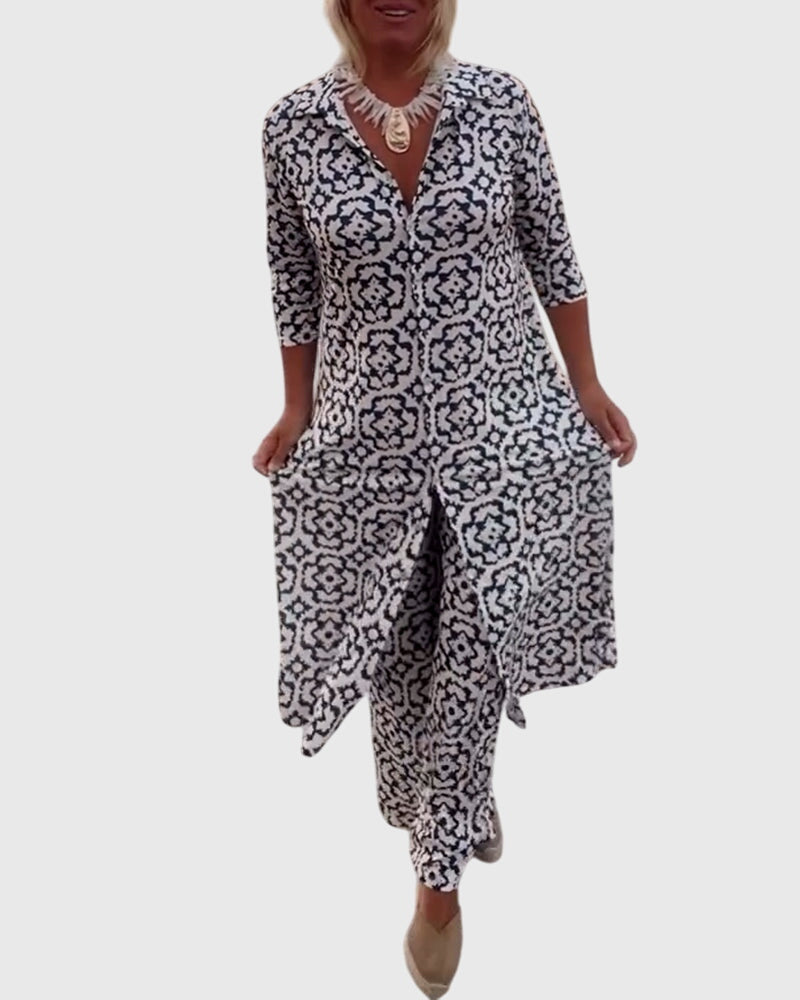 Gabriella™ | Ensemble Deux-Pièces Vintage Élégant