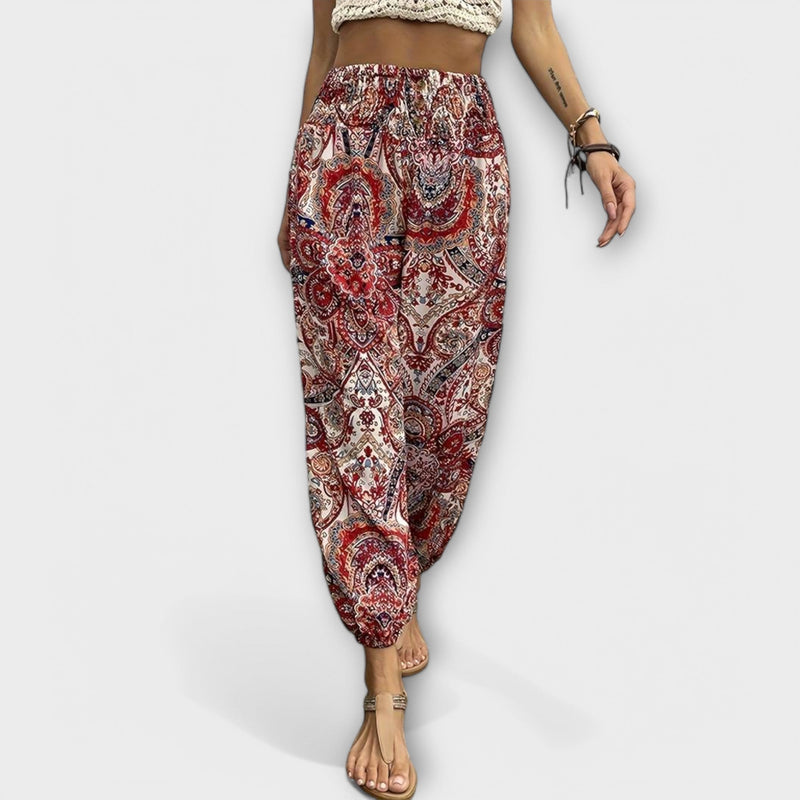 Pantalon avec design ethnographique