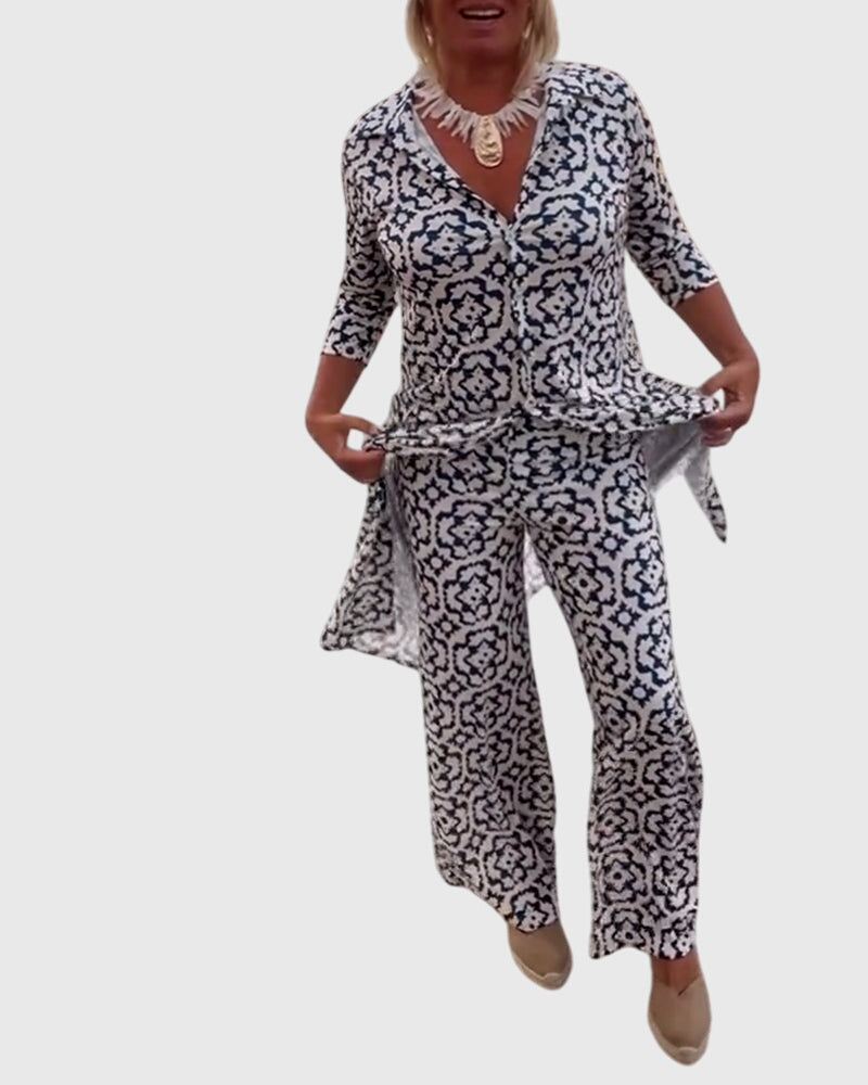 Gabriella™ | Ensemble Deux-Pièces Vintage Élégant