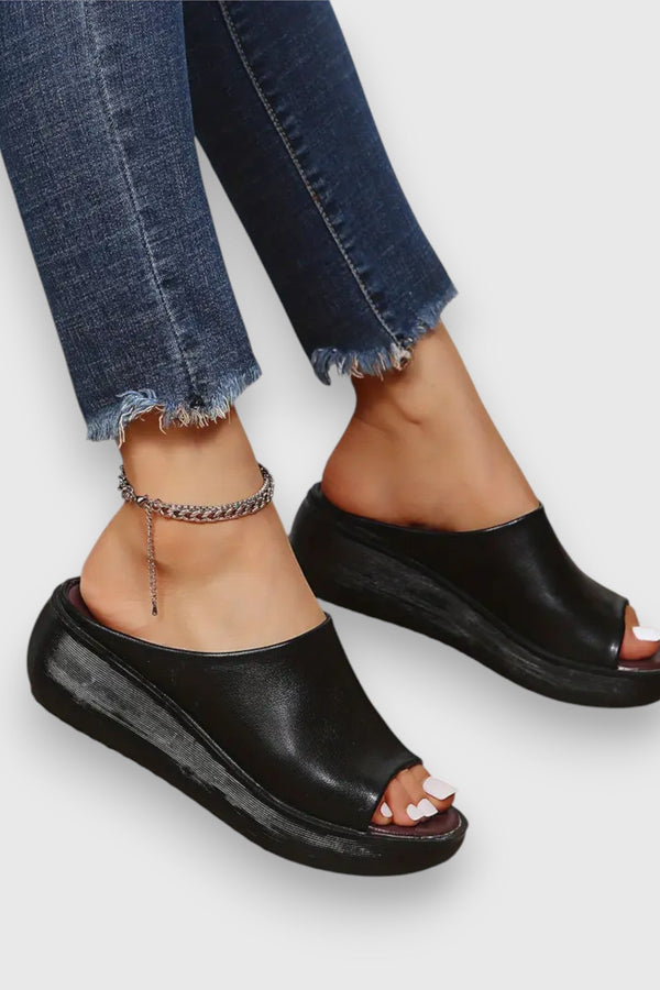 Sandales à texture douce