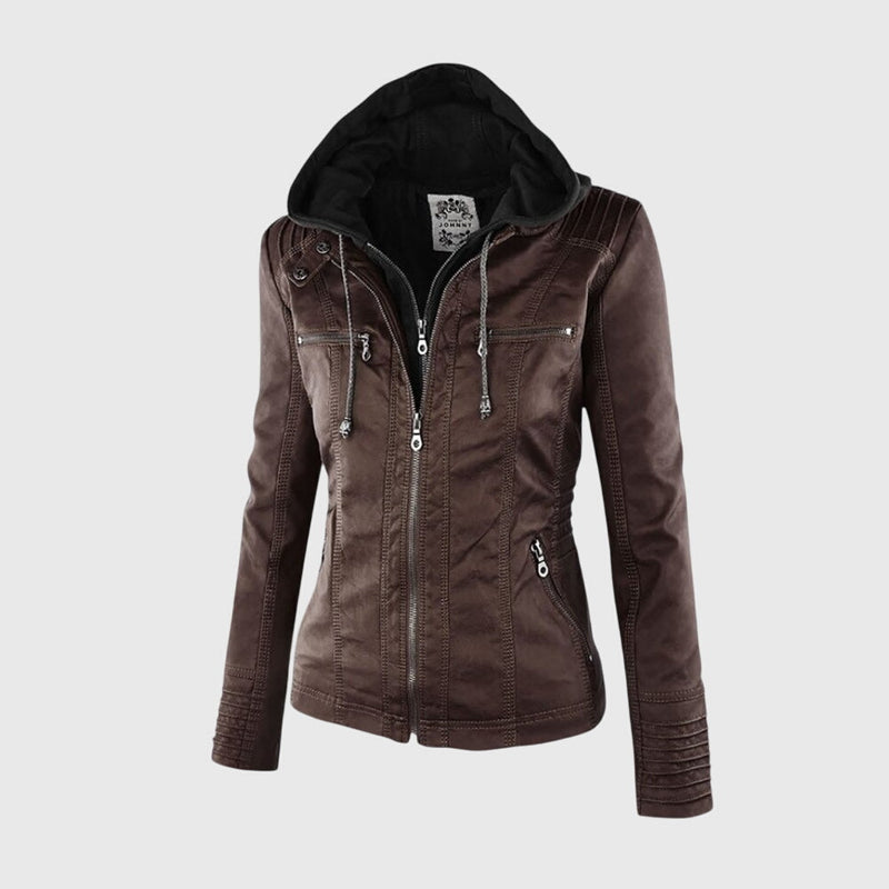 KAROLINE™ La veste en cuir élégante et unique