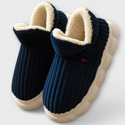Bina - Chaussons Pilou Pilou en bleu marine
