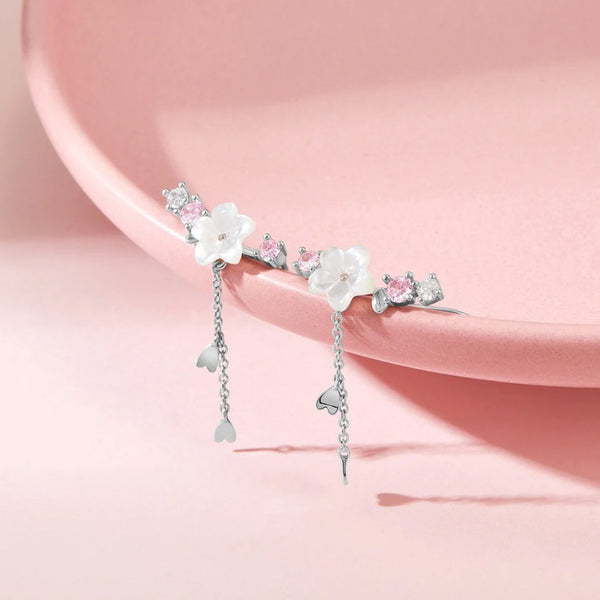 BOUCLES D'OREILLES FLEUR DE CERISIER