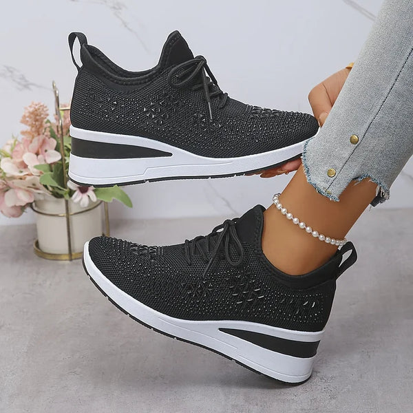 Romee | Baskets orthopédiques avec strass étincelants