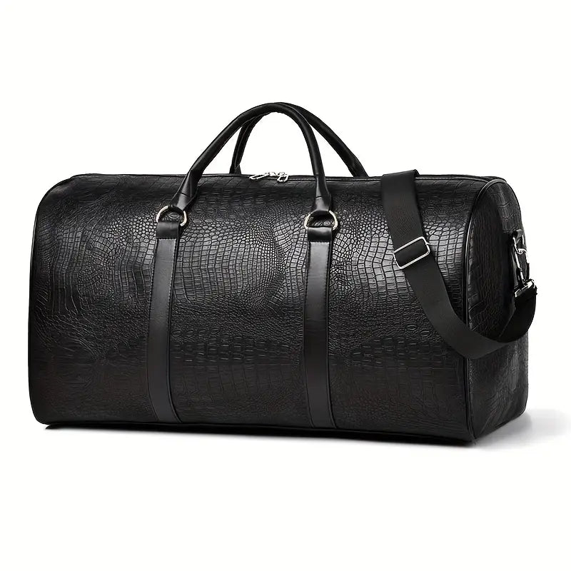 Lucas™ - Sac de voyage vintage à motif crocodile