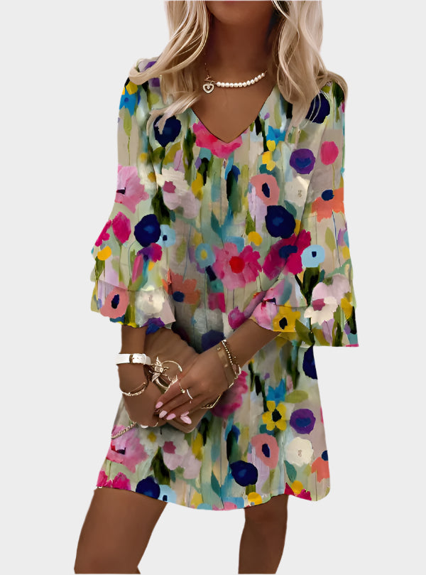 Midi avec design rayé