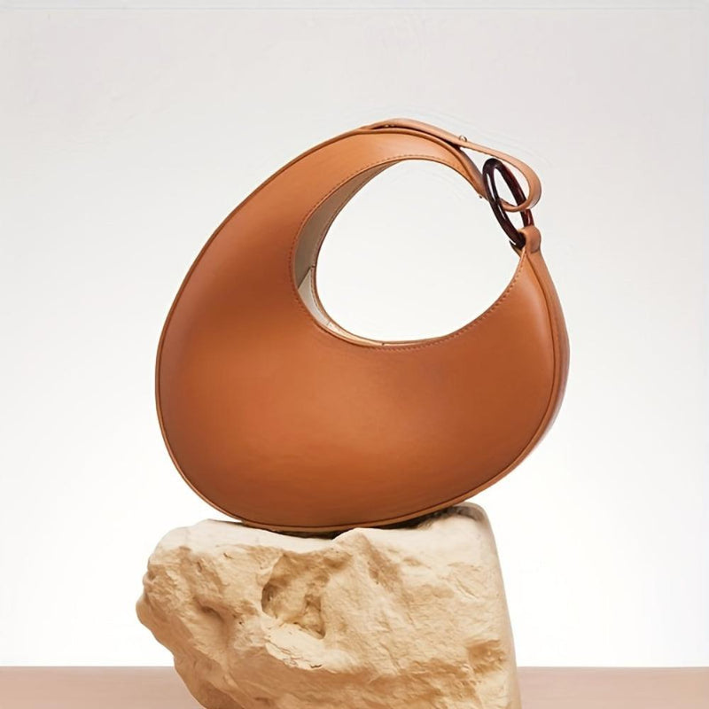 Sophia™ Moderne Minimaliste | Sac Hobo Élégant Couleur Unie