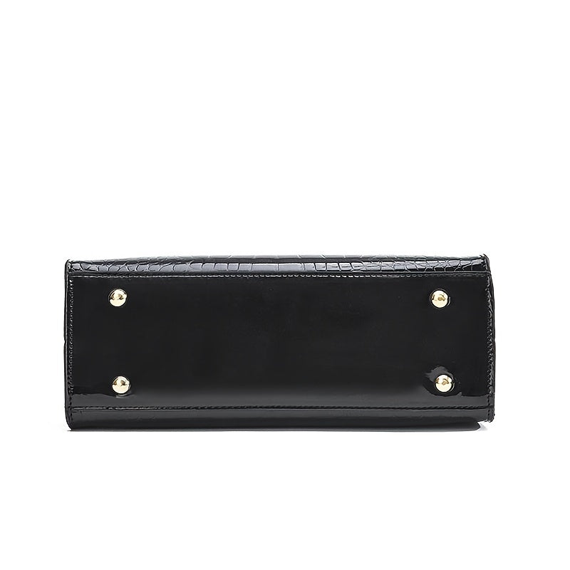 Brooklyn™ Shine | Sac de luxe embossé croco