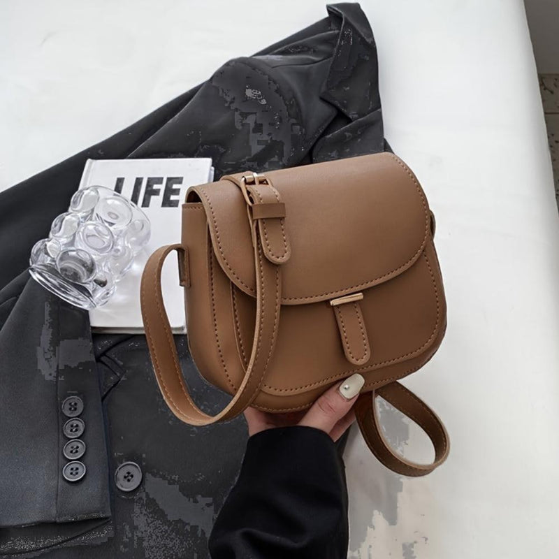 Aria™ Retro Grace | Sac bandoulière élégant en cuir selle