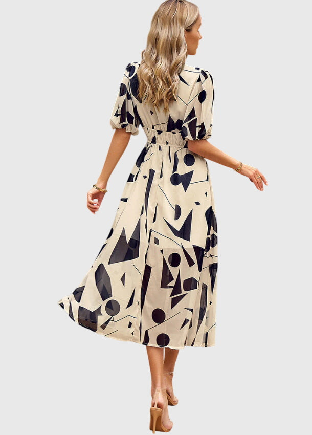 Merlin™ | Robe midi florale flatteuse