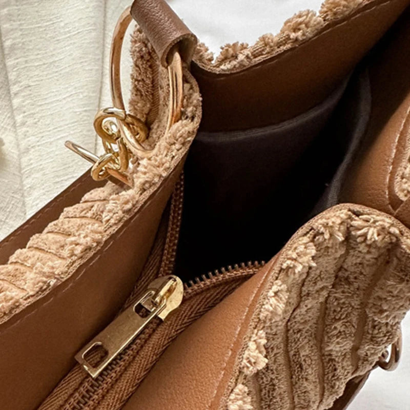 Layla™ - Sac fourre-tout élégant en velours côtelé