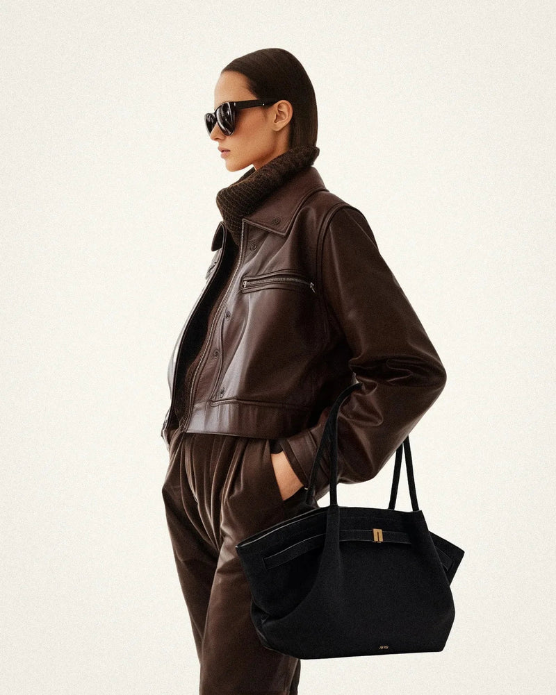 Riley™ - Sac sous-bras en micro cuir suédé