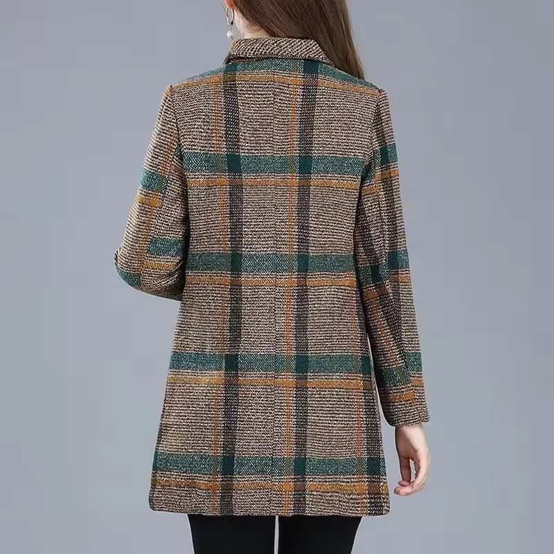 Aubrey™ - Blazer élégant à carreaux