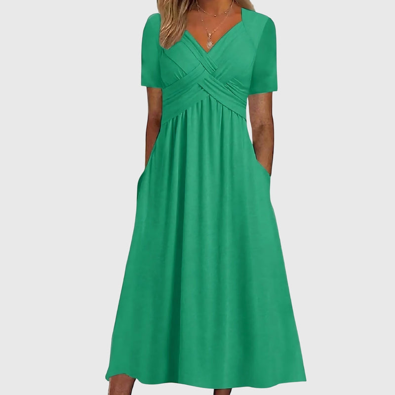 Viola™ | Robe midi avec contrôle du ventre