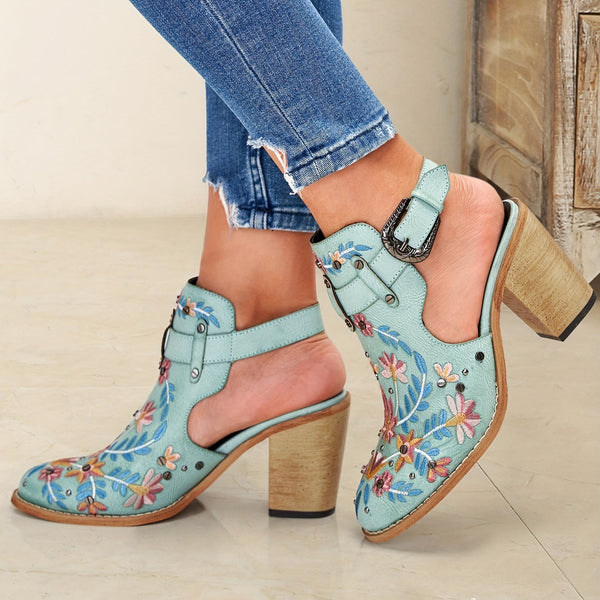 Rosine | Bottines vintage à fleurs