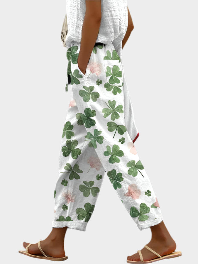 Pantalon décontracté avec imprimé