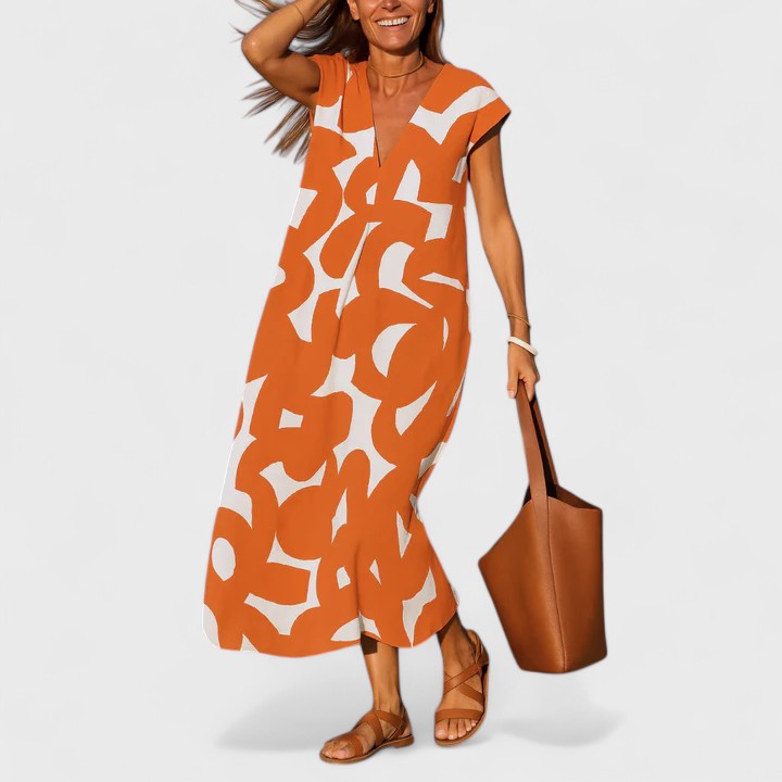Valery™ | Robe fluide à col en V