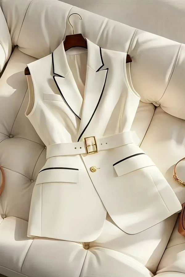 Sophia™ - Gilet élégant avec ceinture