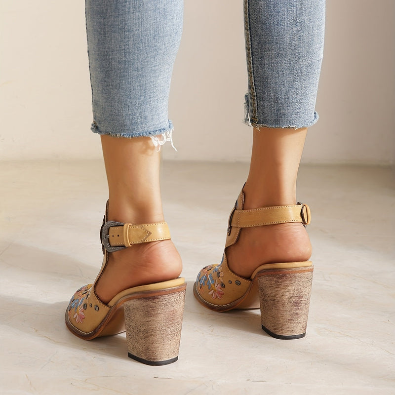 Rosine | Bottines vintage à fleurs