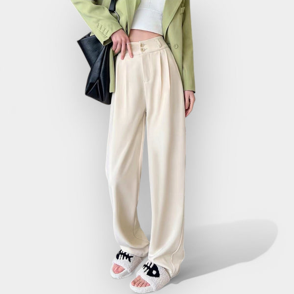 Pantalon à jambes larges de style coréen