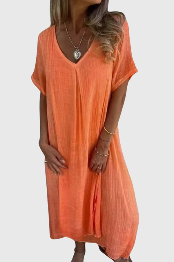 Fiona™ – Robe élégante légère à col en V