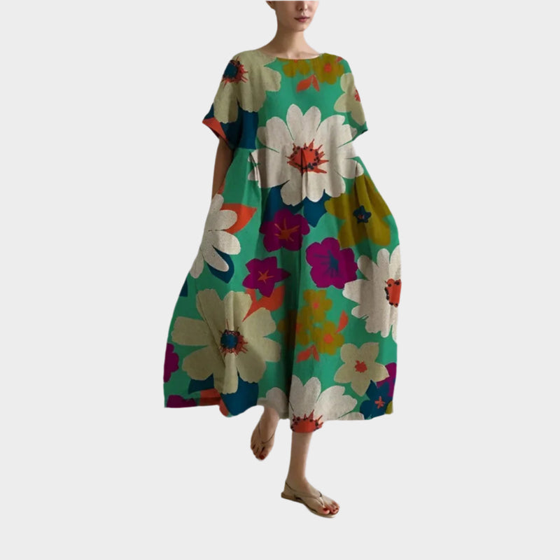 Robe longue rétro confortable