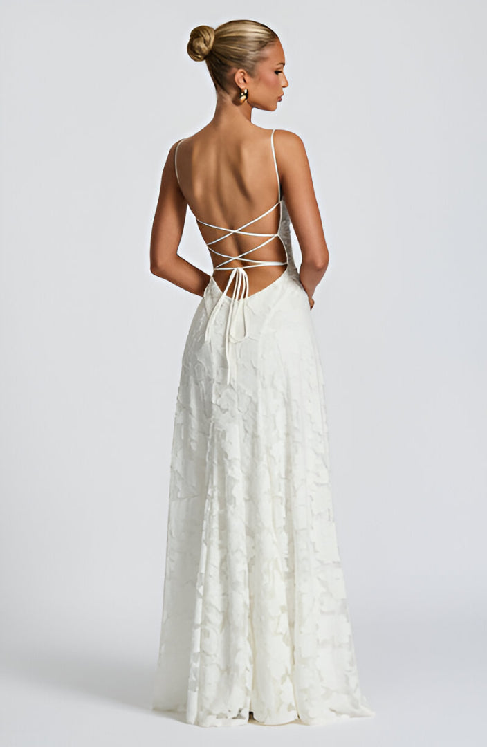 Franciszka™ | Robe longue en dentelle
