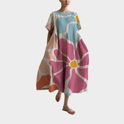 Robe longue rétro confortable