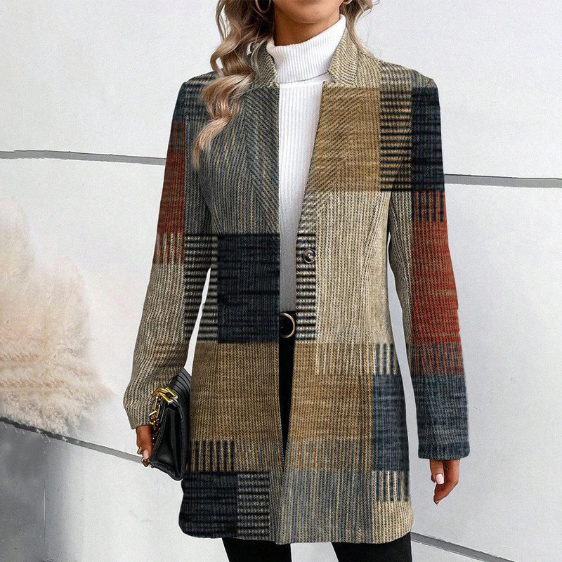 Marina™ - Veste blazer élégante pour femme avec motif