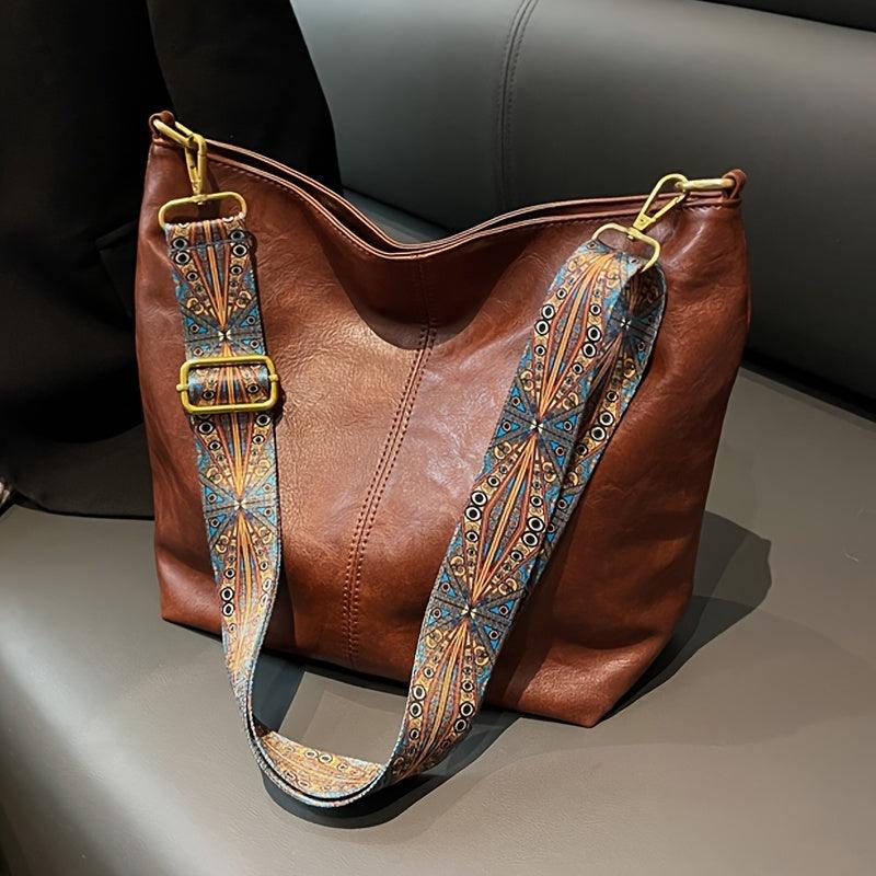 Alora - Sac bandoulière vintage en cuir PU