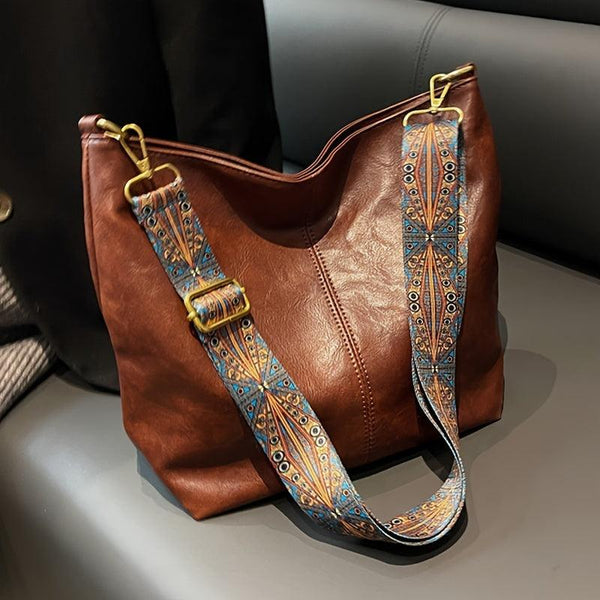 Alora - Sac bandoulière vintage en cuir PU