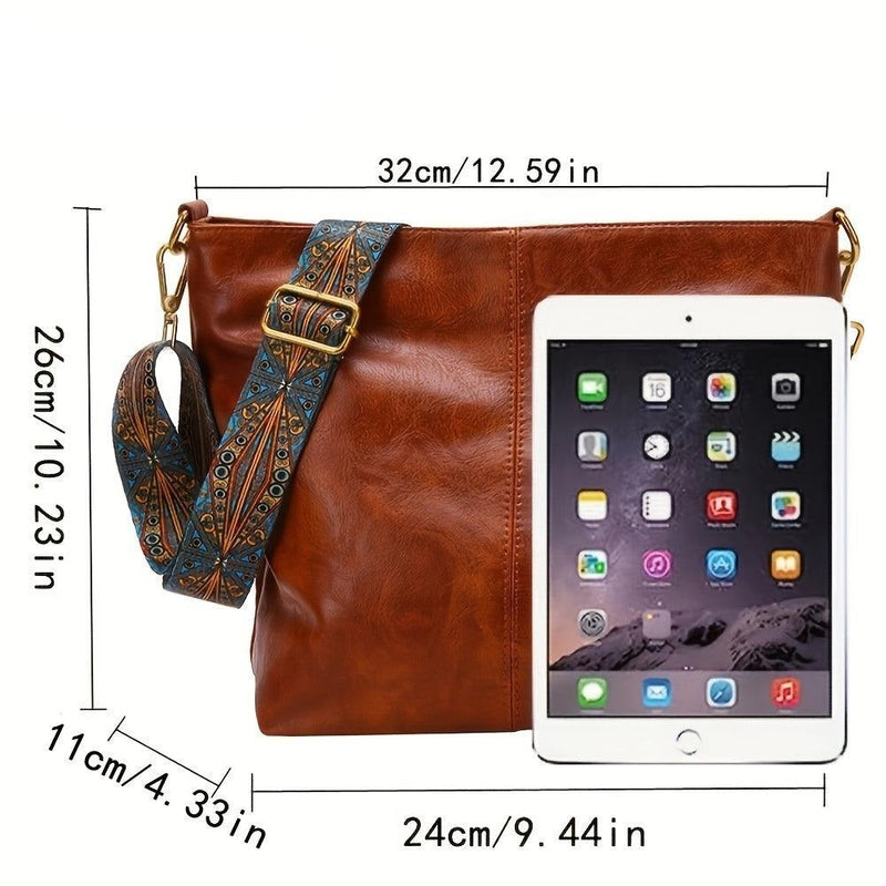 Alora - Sac bandoulière vintage en cuir PU
