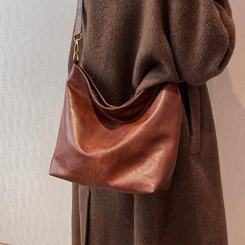 Alora - Sac bandoulière vintage en cuir PU