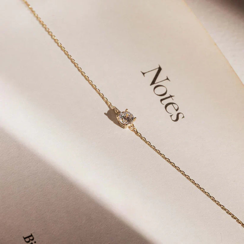 Bracelet pierre Moissanite Cléa | Or