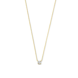 Collier pierre Moissanite Cléa | Or