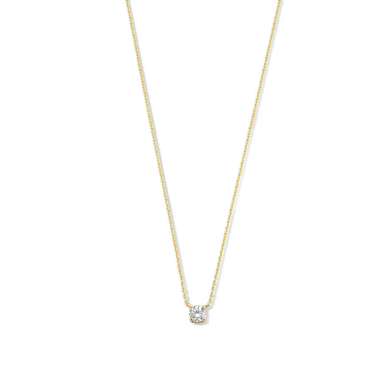 Collier pierre Moissanite Cléa | Or