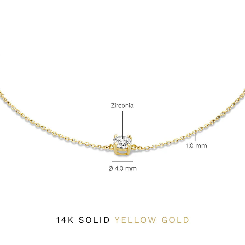 Bracelet pierre Moissanite Cléa | Or