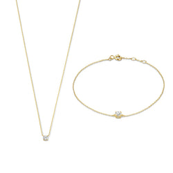 Cléa Ensemble de pierres Moissanite | Or