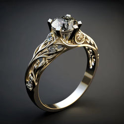 Bague en zircone exotique exquise | Or