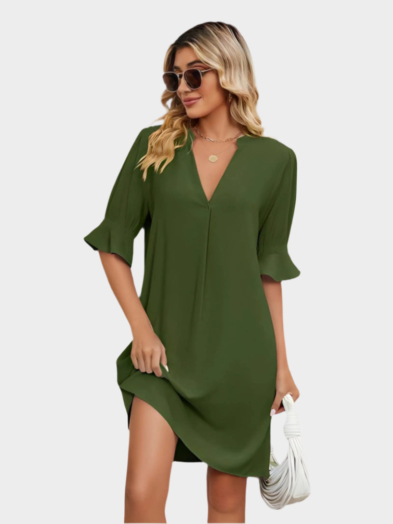 Robe plissée confortable