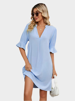 Robe plissée confortable