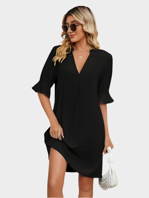 Robe plissée confortable
