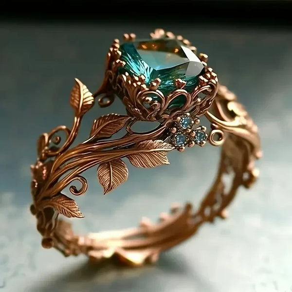 Bague Forestlight en cristal | Or rose