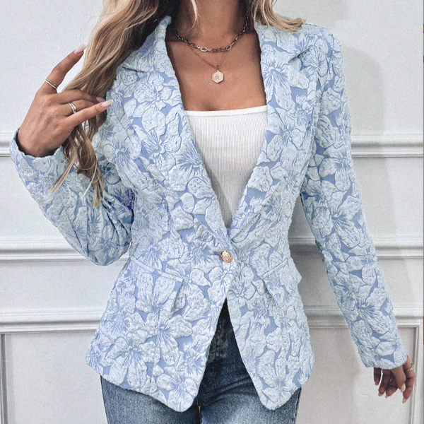 Scarlett™ - Blazer élégant à imprimé floral