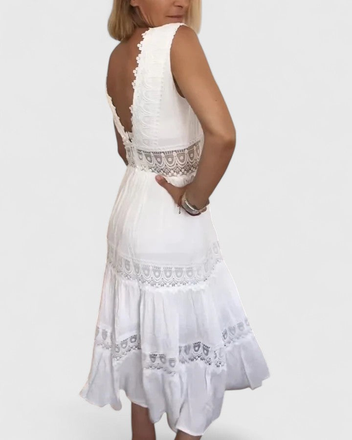 Alena | Robe midi élégante